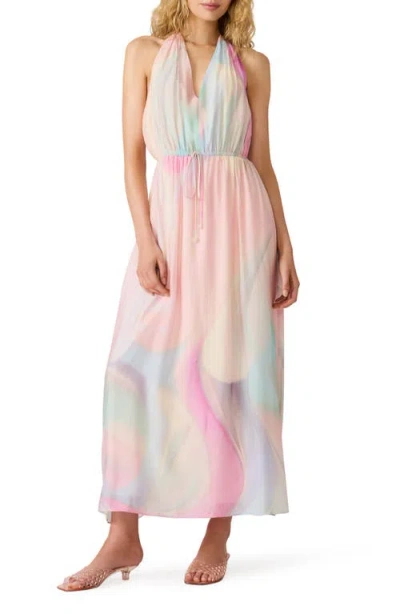 Steve Madden Crawford Halter Maxi Dress In Animal Print