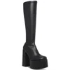 Steve Madden Cray Womens Stretch Knee-high Boots In Black