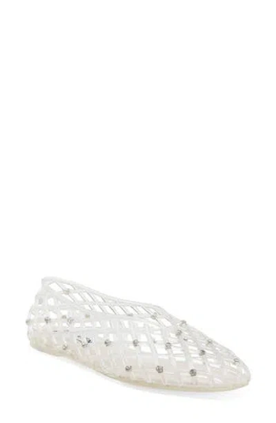 Steve Madden Crista-r Pointed Toe Flat In White