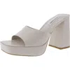 Steve Madden Cristo Womens Padded Insole Block Heel In Multi