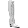 Steve Madden Croft Pointed Toe Boot In Silver