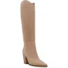 Steve Madden Croft Pointed Toe Boot In Taupe