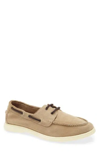 Steve Madden Crosbe Moc Toe Boat Sneaker In Brown
