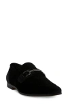Steve Madden Crusadr Velvet Loafer In Black