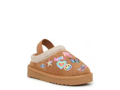 Steve Madden Girls' Tslushy Slippers Toddler, Little Kid In Brown
