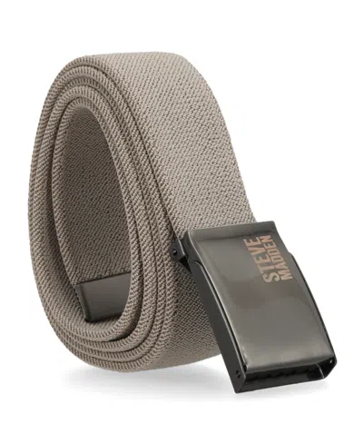 Steve Madden Cut To Fit Stretch Belt In Khaki
