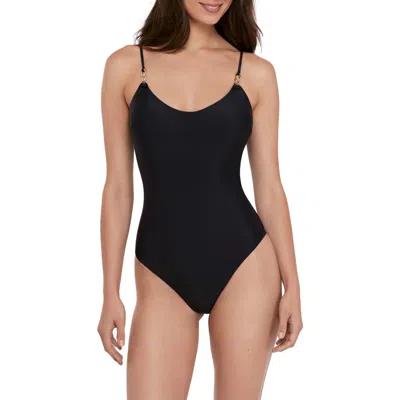 Steve Madden Cutout One-piece Swimsuit In Black
