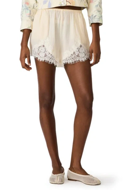 Steve Madden Daisee Lace Shorts In Neutral