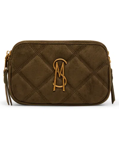 Steve Madden Daisy Quilted Mini Crossbody Handbag In Green