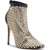 Steve Madden Dancin' Crystal Mesh Pointed Toe Bootie In Multi