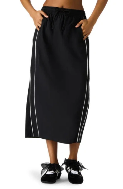 Steve Madden Danielle Piped Drawstring Waist Skirt