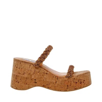 Steve Madden Danya Wedge Sandal Bronze Dany02s1-567 Women's In Brown