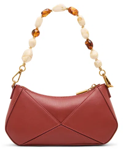 Steve Madden Danza Beaded Small Shoulder Handbag In Red