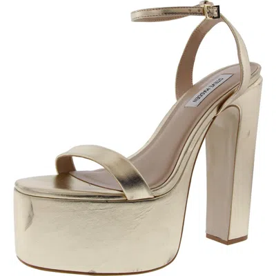 Steve Madden Darla Womens Platform Pumps In Gold