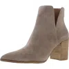 Steve Madden Darryn Womens Zipper Pointed Toe Ankle Boots In Multi