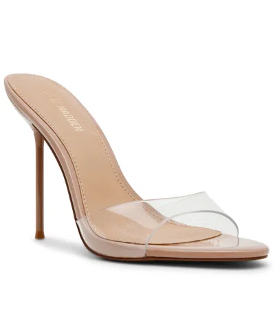Steve Madden Davina High Heel Stiletto Dress Sandals In Transparent