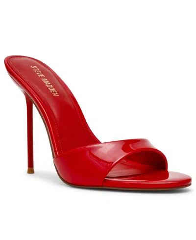 Steve Madden Davina High Heel Stiletto Dress Sandals In Red