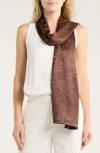 Steve Madden Dazzling Days Shine Scarf In Brown