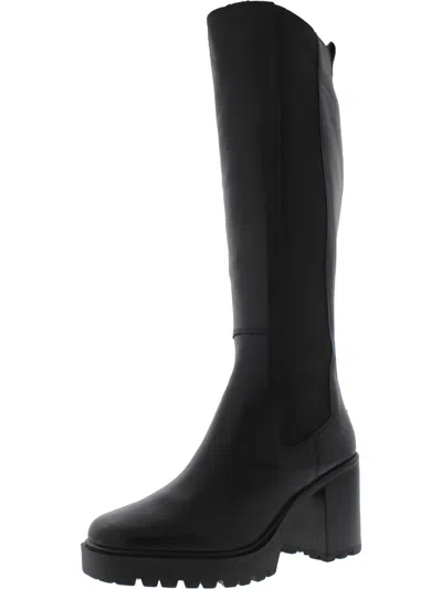 Steve Madden Deegan Womens Suede Tall Knee-high Boots In Black