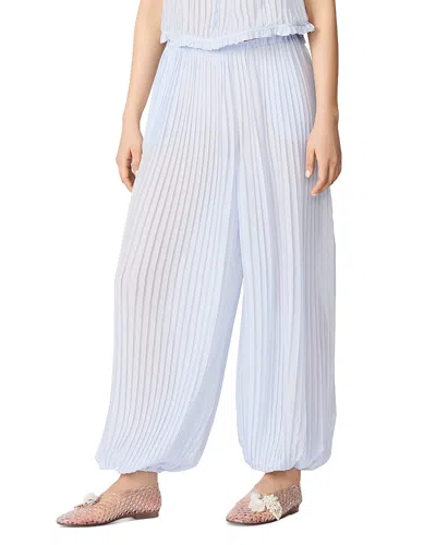 Steve Madden Deja Pleated Pants In Blue