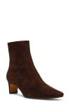 Steve Madden Delvie Bootie In Brown Suede