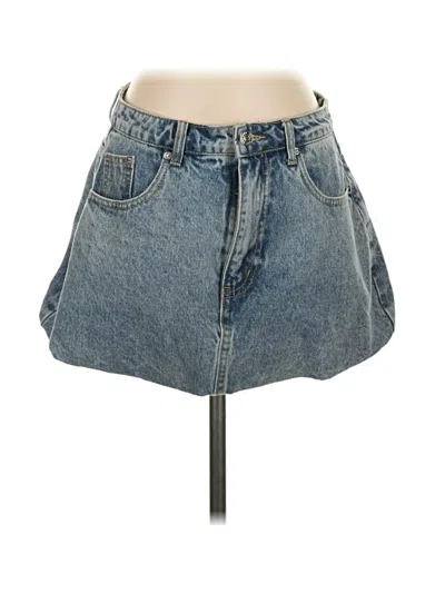 Pre-owned Steve Madden Denim Skirt In Blue