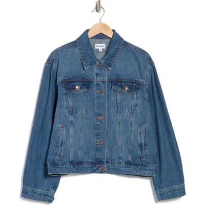 Steve Madden Denim Trucker Jacket In Light Blue