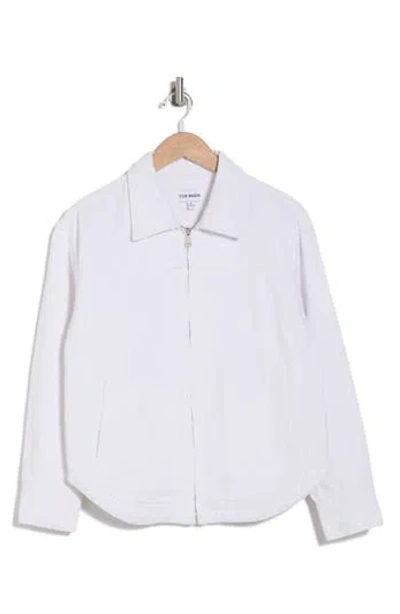 Steve Madden Denim Utility Shirt Jacket In White