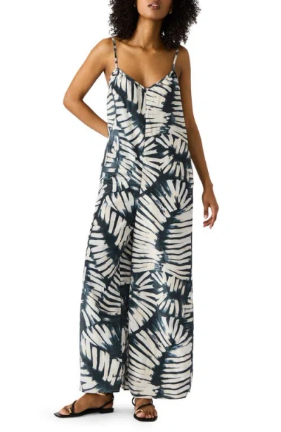 Steve Madden Desdemona Printed Crinkled Jumpsuit
