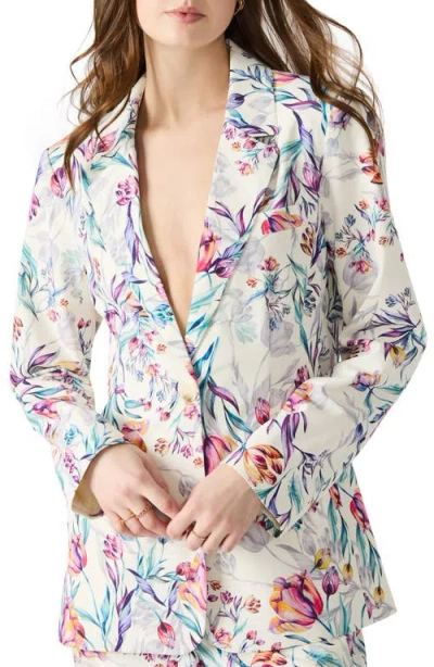 Steve Madden Destiny Floral Cotton Blazer In Multi