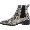 Steve Madden Devan Womens Embossed Slip-on Booties In Multi