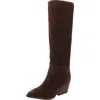 Steve Madden Devina Womens Suede Pull On Knee-high Boots In Multi