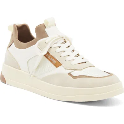 Steve Madden Devlin Sneaker In Cream