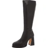 Steve Madden Dextra Womens Block Heel Tall Over-the-knee Boots In Black