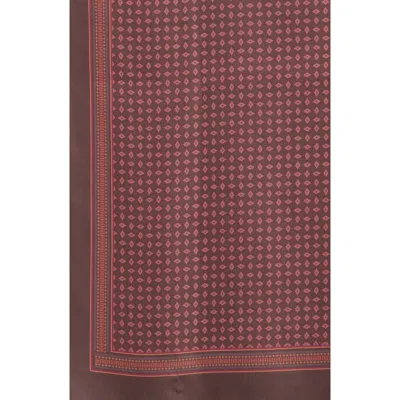 Steve Madden Diamond Foulard Scarf In Chocolate