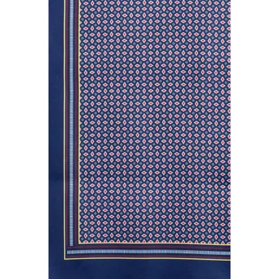 Steve Madden Diamond Foulard Scarf In Navy