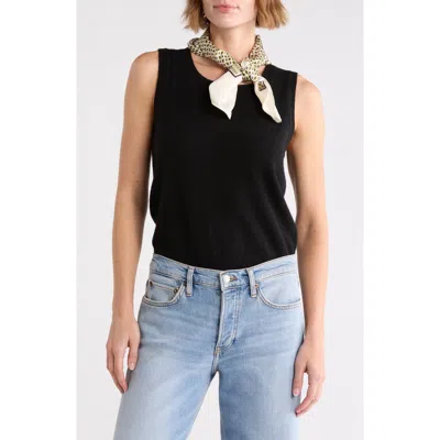 Steve Madden Diamond Foulard Scarf In Off White