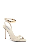 Steve Madden Dianna Sandal In Bone Leather