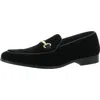 Steve Madden Diego V Mens Velvet Bit Loafers In Black