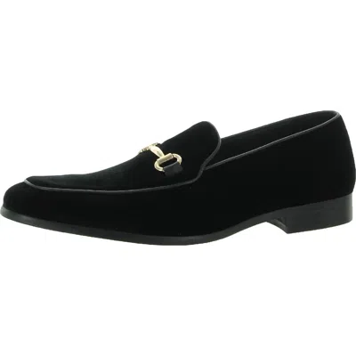 Steve Madden Diego V Mens Velvet Bit Loafers In Black