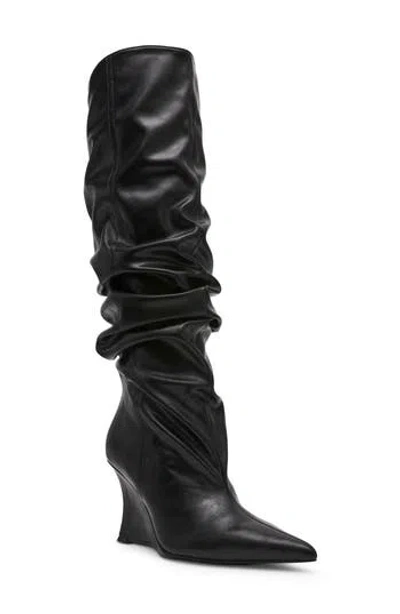 Steve Madden Distortion Knee High Boot In Black
