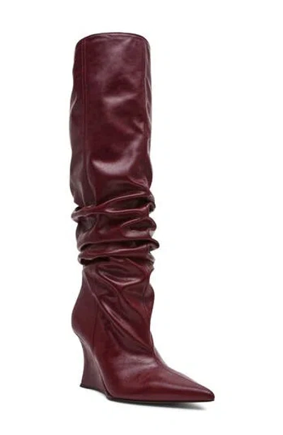 Steve Madden Distortion Knee High Boot In Brown