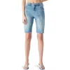 Steve Madden Dita Denim Bermuda Shorts In Blue