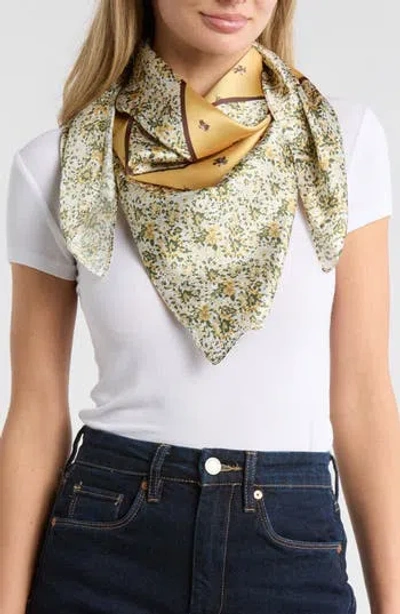 Steve Madden Ditsy Floral Scarf In Yellow