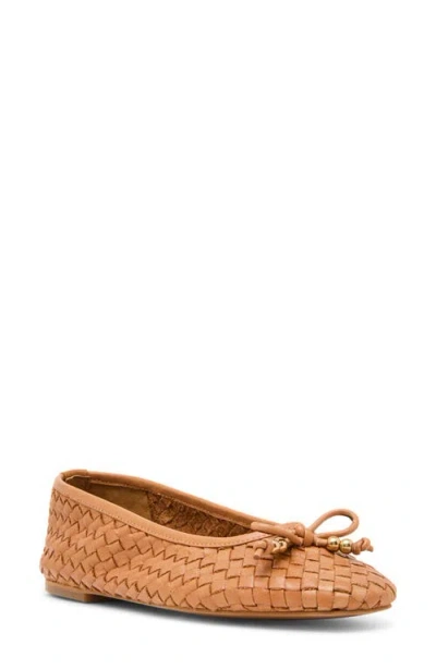 Steve Madden Divy Woven Ballet Flat In Brown