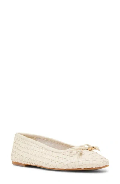 Steve Madden Divy Woven Ballet Flat In White