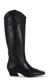 Steve Madden Dollie Western Boot In Black