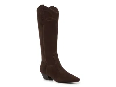 Steve Madden Dollie Cowboy Boot In Brown