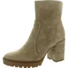Steve Madden Dovesy Womens Block Heel Suede Ankle Boots In Multi