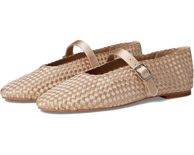 Steve Madden Dreaming Flat Women's Us 9 Gold Adjustable Strap Mary Jane Zogg189